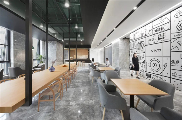 vivo手機北京研發中心獨棟辦公樓休閑區裝修設計方案 vivo手機北京研發中心獨棟辦公樓休閑區裝修設計方案