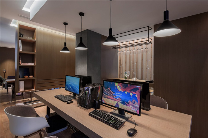 鄭州禪意辦公室裝修-現代中式禪意辦公室敞開辦公區裝修實景圖 鄭州禪意辦公室裝修-現代中式禪意辦公室敞開辦公區裝修實景圖