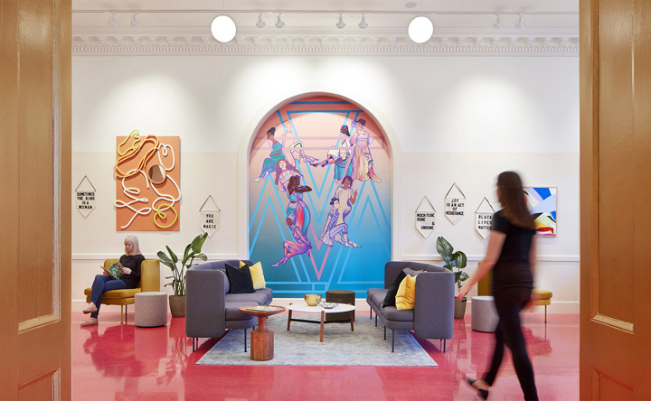 專為女性服務的8000平時尚聯合辦公裝修設計方案 專為女性服務的8000平時尚聯合辦公裝修設計方案