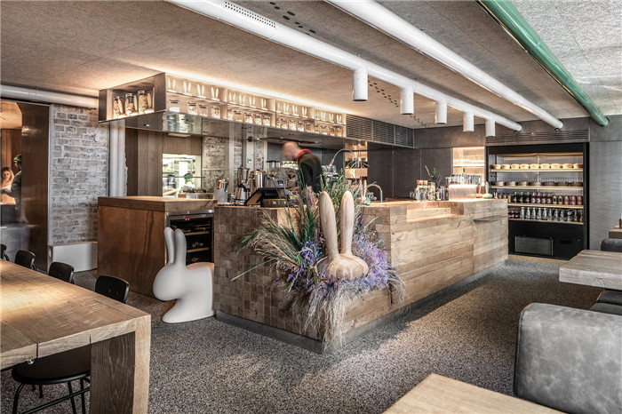 回歸自然  特色懷舊工業風兔子主題餐廳吧臺裝修設計案例 回歸自然  特色懷舊工業風兔子主題餐廳吧臺裝修設計案例