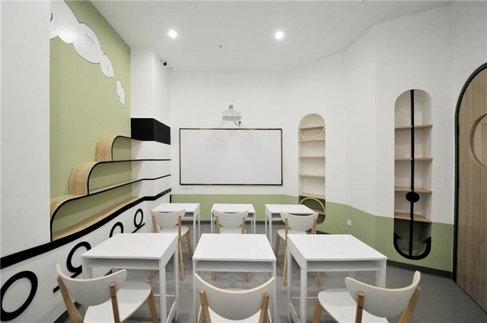 英語培訓教室裝修設計-以光之名  趣味十足的少兒英語培訓機構裝修效果圖