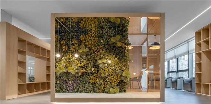 辦公樓咖啡休閑區(qū)設計-超藝術的國內(nèi)知名經(jīng)紀影視公司辦公樓裝修設計方案