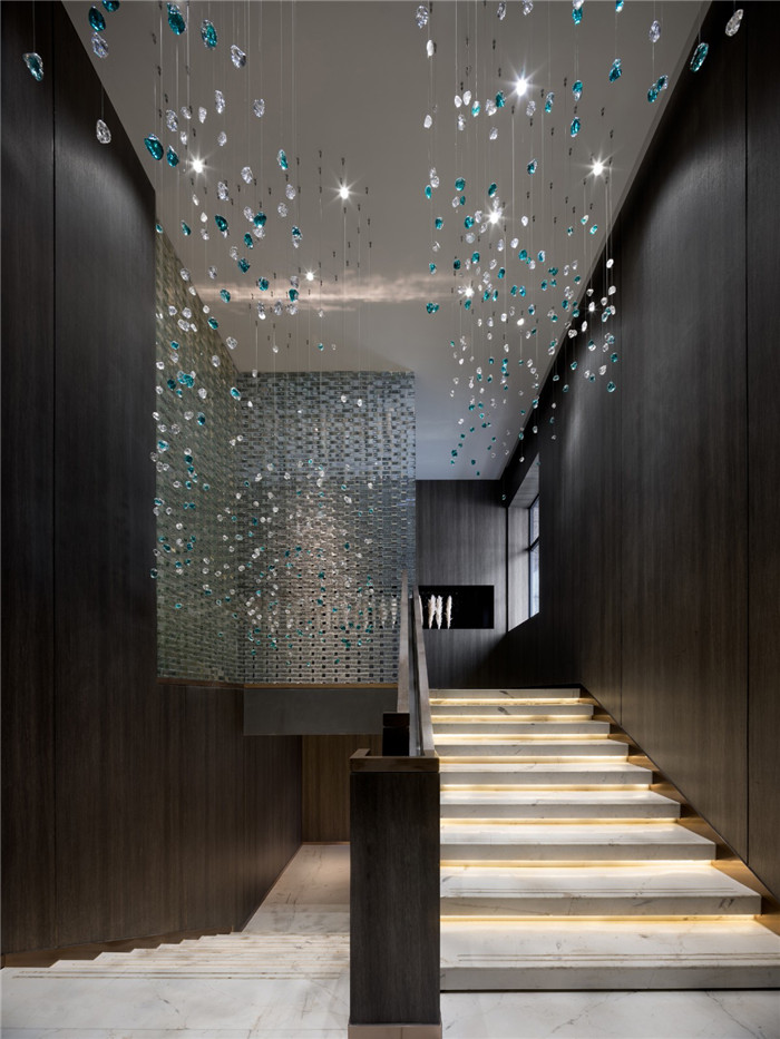 餐廳樓梯設計圖-鄭州現代時尚中餐廳裝修設計案例 餐廳樓梯設計圖-鄭州現代時尚中餐廳裝修設計案例