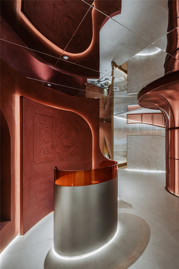 引導臺設計-鄭州火鍋店裝修公司推薦朱雀特色主題火鍋店裝修案例 引導臺設計-鄭州火鍋店裝修公司推薦朱雀特色主題火鍋店裝修案例