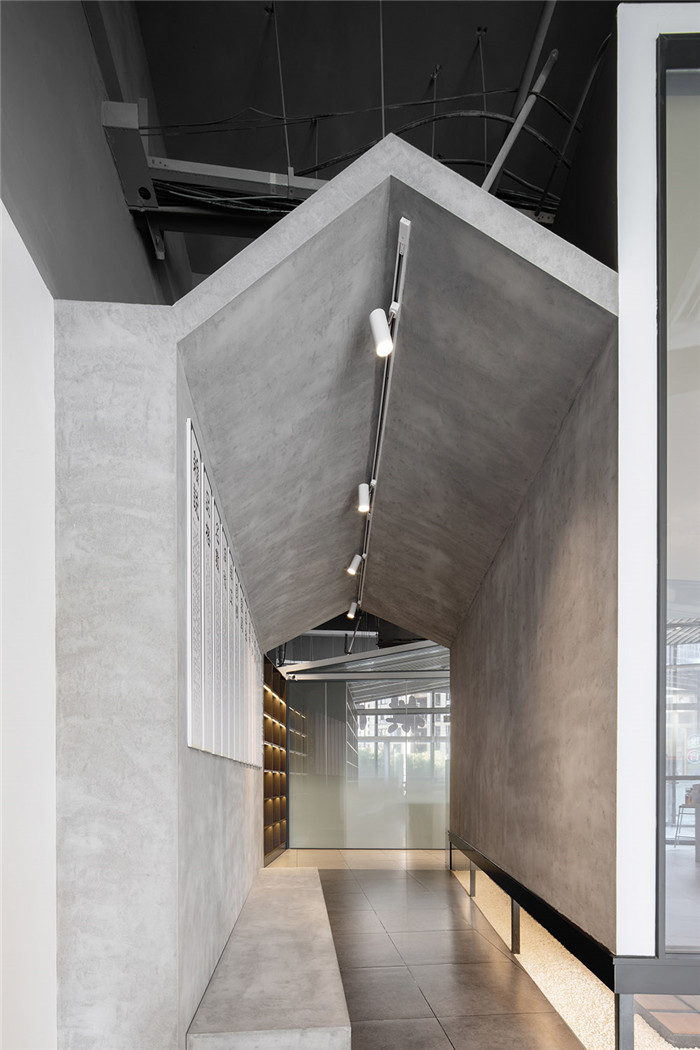 走廊設計-現代大氣的圍棋培訓學校裝修設計方案  傳播國粹文化