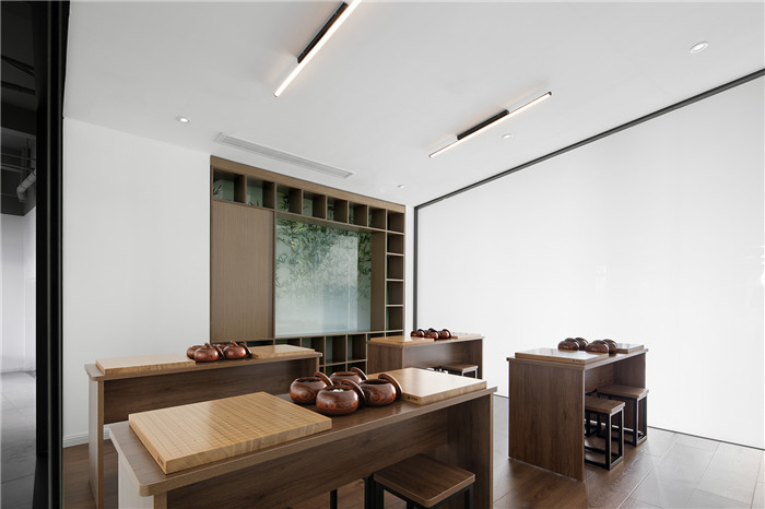 圍棋室裝修設計-現代大氣的圍棋培訓學校裝修設計方案  傳播國粹文化