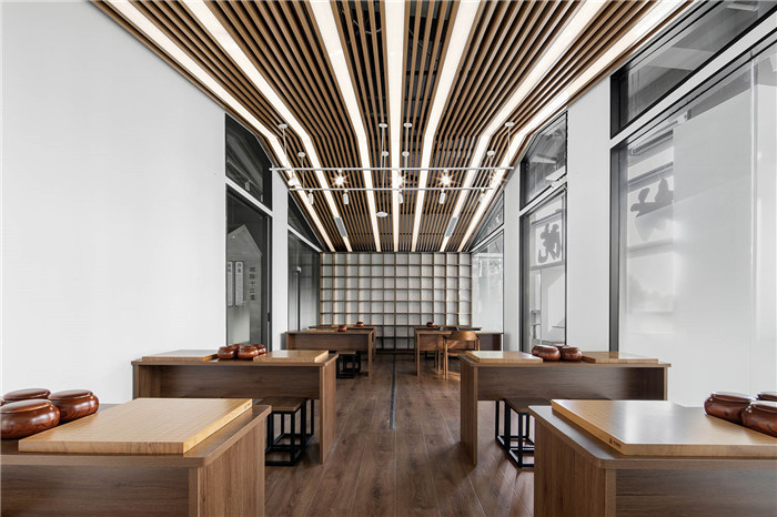 圍棋教室設計-現代大氣的圍棋培訓學校裝修設計方案  傳播國粹文化