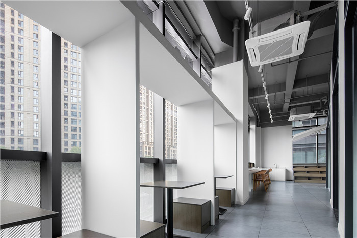 圍棋學校休閑區設計-現代大氣的圍棋培訓學校裝修設計方案  傳播國粹文化