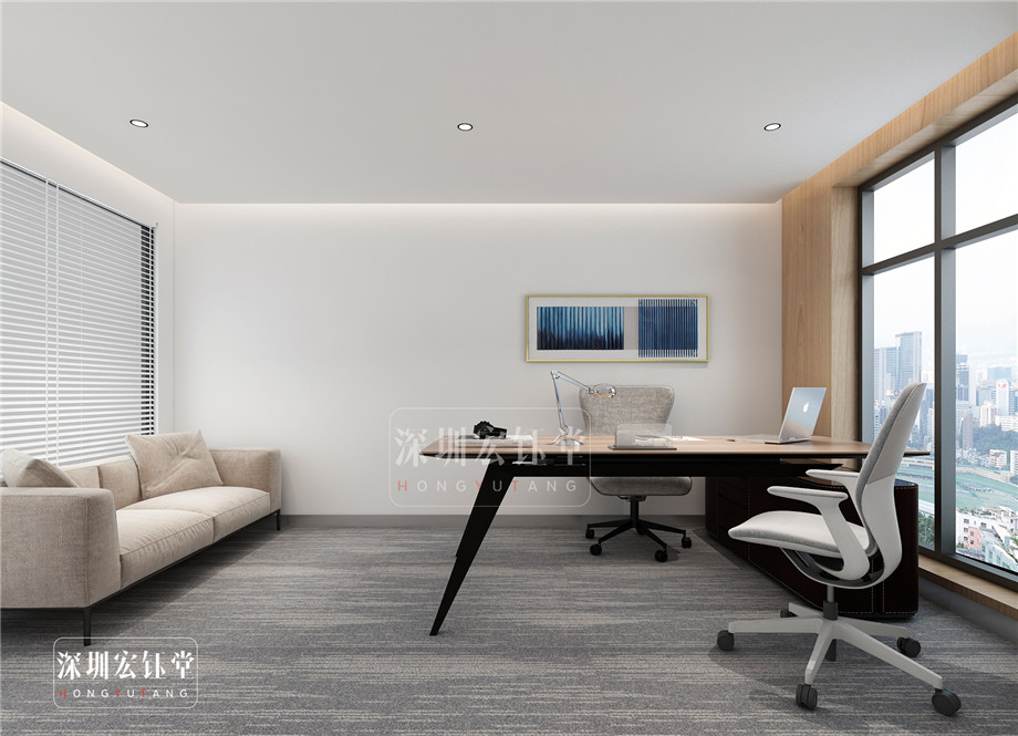 經理辦公室裝修-咖啡廳裝修設計-河南沃牛生物科技辦公樓裝修效果圖