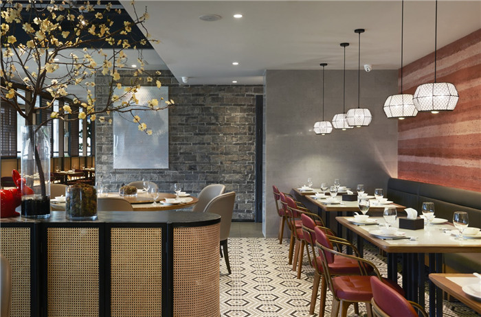 用餐區裝修設計-鄭州中餐廳裝修公司推薦瀟湘府中餐廳裝修設計方案